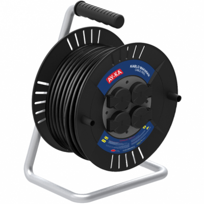 Prelungitor cu derulator ruleta tambur 50m cablu 3x1.5mm AY-KA SPN 59 400 50