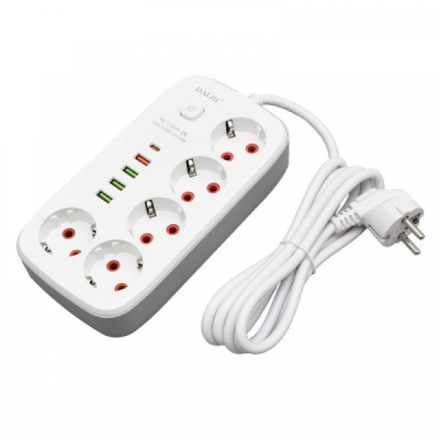 Prelungitor Multifunctional 5 Prize 2m cu 4xUSB si Intrerupator 14E044 XXM