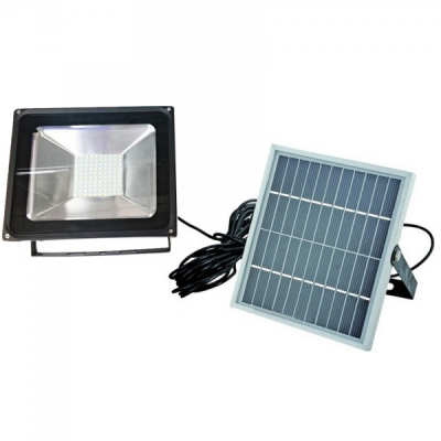 Proiector LED 50W cu Panou Solar si Telecomanda ON/OFF