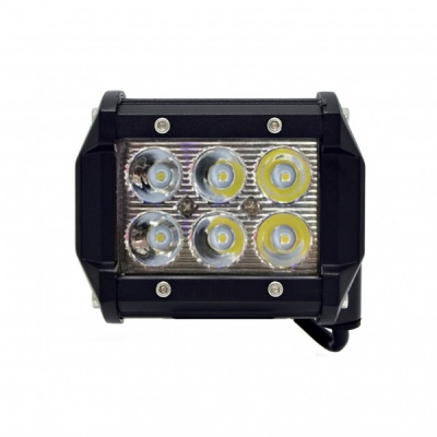 Proiector LED Auto Offroad 6 LEDuri 18W 12V/24V Dreptunghiular