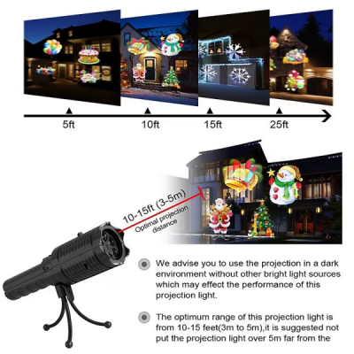 Proiector LED Figurine Tematice Acumulator, Trepied Andowl SE67901