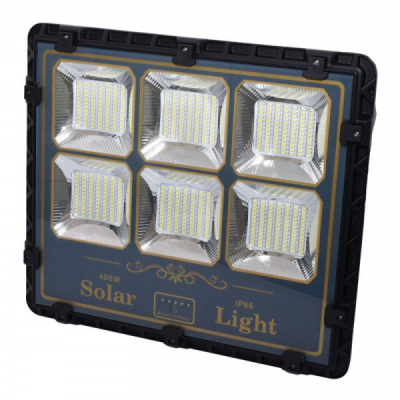 Proiector LEDuri 400W Panou Solar Telecomanda Senzor IP65 18D047 XXM