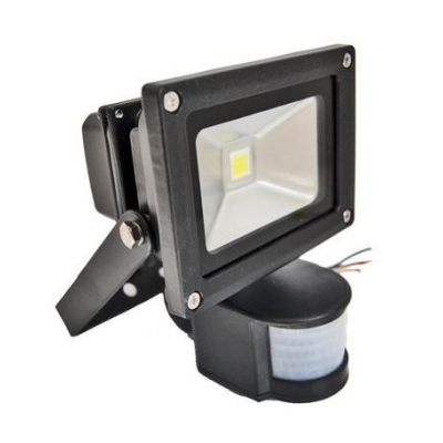 Proiector LED 10W cu Senzor Miscare Alb Rece 220V