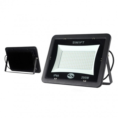 Proiector Slim LEDuri SMD 200W Alb Rece 220V IP66 Swift FLY200LA TK