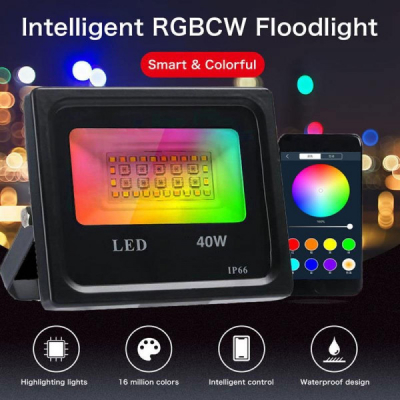 Proiector Smart LED RGBCW 40W 220V IP66 cu Bluetooth SMRGBCW40W XXM