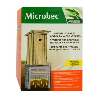 Pulbere pentru haznale si latrine uscate Microbec 4x30g 1658 DNC33845