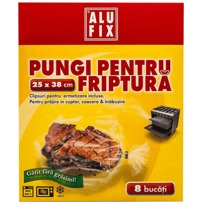 Pungi pentru friptura ALUFIX 8 buc 25x38cm CNN40011