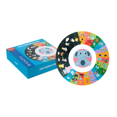 Puzzle Copii Circular Rutina Elefantului Kabi 0116 CWT