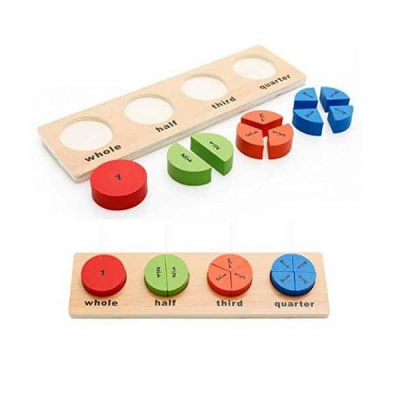 Puzzle copii lemn Cerc Partile Intregului MWZ 5051 CWT