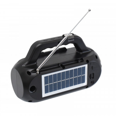 Radio FM cu Bluetooth, Lanterna si Panou Solar USB EP516 13A086 XXM