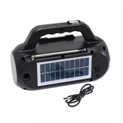 Radio FM cu Bluetooth, Lanterna si Panou Solar USB EP516 13A086 XXM