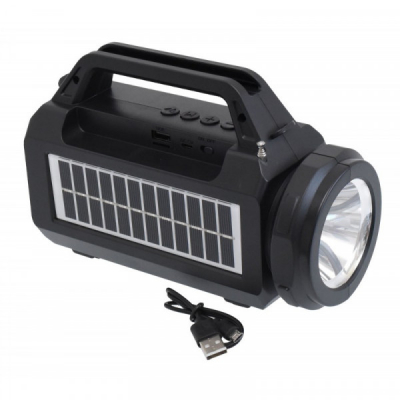Radio FM cu Bluetooth, Lanterna si Panou Solar USB SY979 13A087 XXM