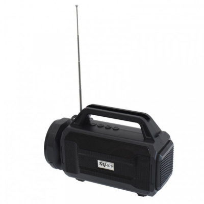 Radio FM cu Bluetooth, Lanterna si Panou Solar USB SY979 13A087 XXM