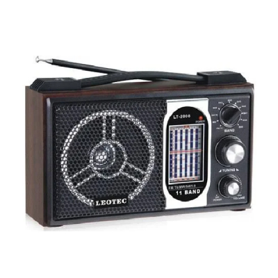 Radio portabil cu design Retro 11 Benzi Leotec LT2008