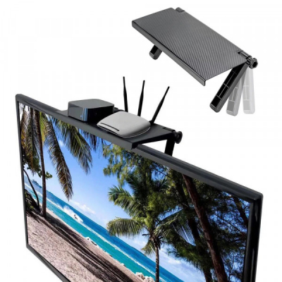 Raft Reglabil Monitor sau Televizor Plat 33x16cm Screen Top Shelf