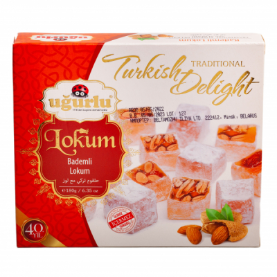 Rahat Turcesc Migdale Turkish Delight Ugurlu 180g MGR