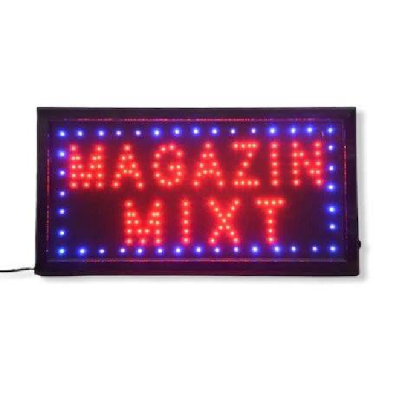 Reclama Luminoasacu LED 50x25cm Magazin Mixt