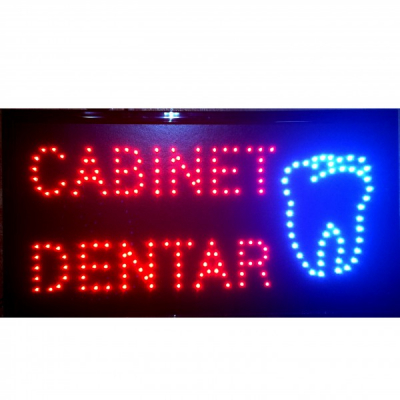 Reclama Luminoasa cu LED 55x33cm Cabinet Dentar