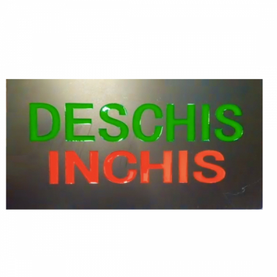 Reclama Luminoasa Panou Firma LED tip NEON Inchis Deschis 50x25cm KNH