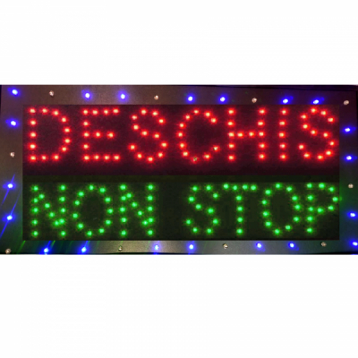 Reclama Luminoasa LED Deschis Inchis 50x25cm Rosu Albastru