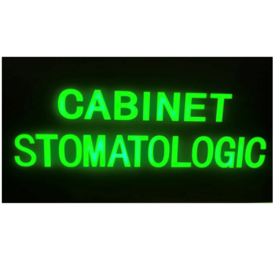 Reclama Luminoasa Panou Neon LED Interior Cabinet Stomatologic 50x25cm KNH