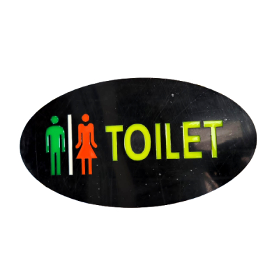 Reclama Luminoasa Panou Neon LED Interior Color Toilet 50x25cm MHM