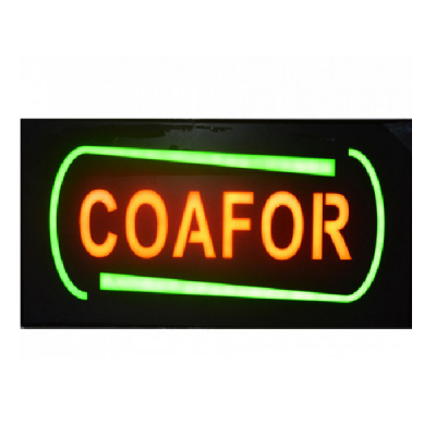 Reclama Luminoasa Panou tip Neon LED Interior Coafor 50x25cm KNH