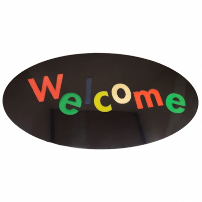 Reclama Luminoasa Panou tip Neon LED Interior Color Welcome 50x25cm MHM