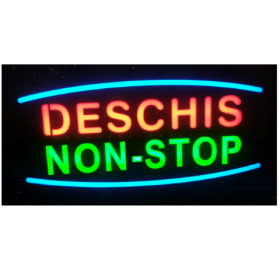 Reclama Luminoasa Panou tip Neon LED mesaj DESCHIS NON-STOP 50x25cm KNH