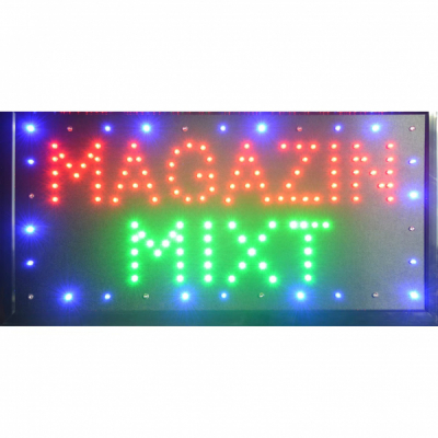 Reclama Luminoasacu LED 50x25cm Magazin Mixt