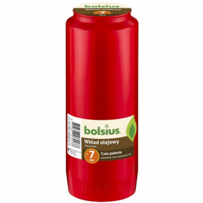 Rezerva candela Bolsius rosu 6.6x17.5cm 7 zile DNC38272