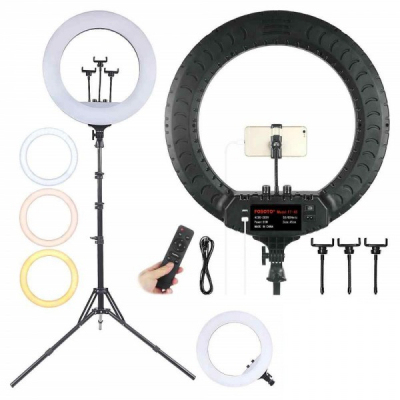 Ring Light Lampa Circulara LED 2700K-6500K Telecomanda 18Inch 46cm