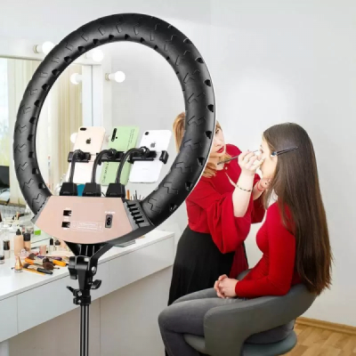 Ring Light Lampa Circulara LED 2700K-6500K Telecomanda 18Inch 46cm