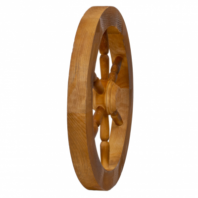 Roata decorativa din lemn 40cm maro Zilan EXT 10188