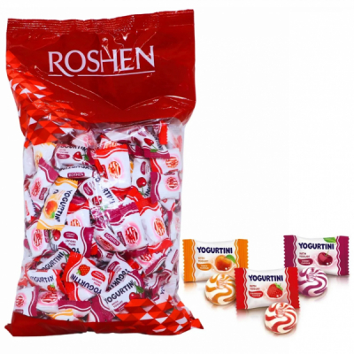 Roshen Yogurtini Mix Bomboane Drops Arome Fructe si Iaurt 1Kg MGR20340