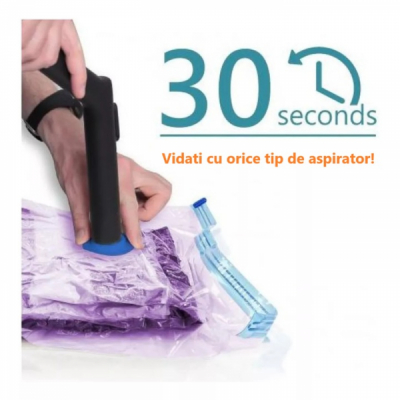 Sac de vidat haine perne pilote 60X80cm Trandafir CNN44367