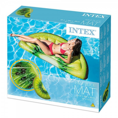 Saltea gonflabila Insula Piscina Design Felie Kiwi Intex 58764