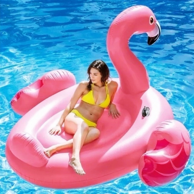 Saltea gonflabila Insula Piscina Mega Flamingo Intex 56288EU