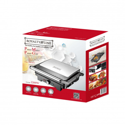 Sandwich Maker Panini Grill 2in1 Royalty Line RL-PME2200.417.1