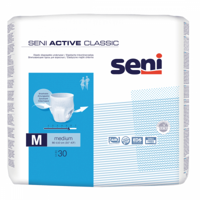 Seni Active Classic Scutece Chilotei Adulti Medium nr.2 80-110cm 30buc DNC