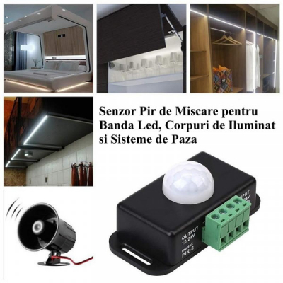 Senzor PIR8 Comutator Miscare 12V/24V 6A 14L014 XXM