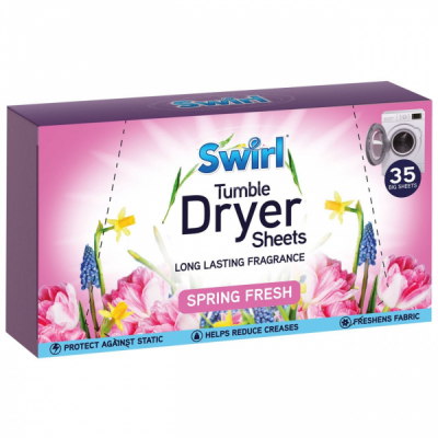Servetele parfumate uscator rufe Spring Fresh 35 buc Swirl DNC64185