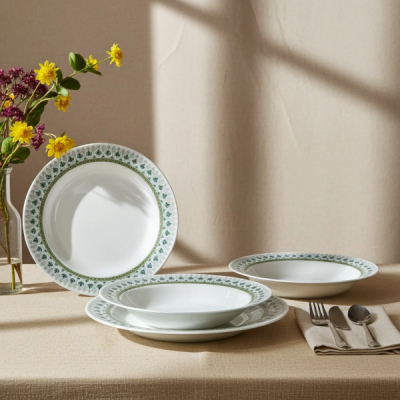 Serviciu de Masa 3x6piese 18 Farfurii Opal Rotund Model Persia DNC65400