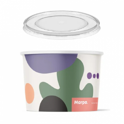Set 10 Boluri supa carton Color + Capac 500ml DNC49669