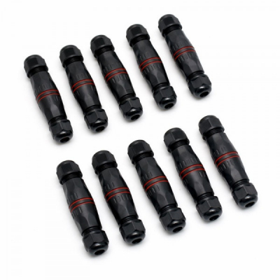 Set 10 Conectori Etans M20 IP68 2 Pini Sisteme Solare si LED 12C043 XXM