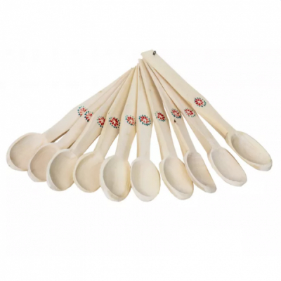 Set 10 Linguri Traditionale din Lemn 30cm DNC63094