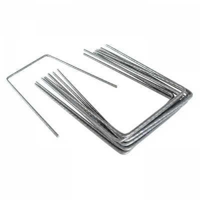Set 10 Scoabe Metalice Capse Ancorare Folie Buruieni 20x12cm CNN53187
