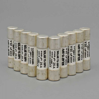 Set 10 Sigurante Fuzibile Fotovoltaice 25A 1000V DC 10x38mm gPV DALBI 16F057 XXM