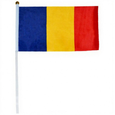 Set 10 Steaguri Romania Textile Bat Plastic Tricolor 20x30cm DNC60400
