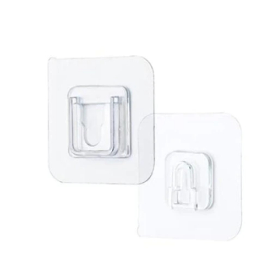 Set 10 Suporturi Duble Adezive Incolore de Agatat Obiecte 5.7cm LLL